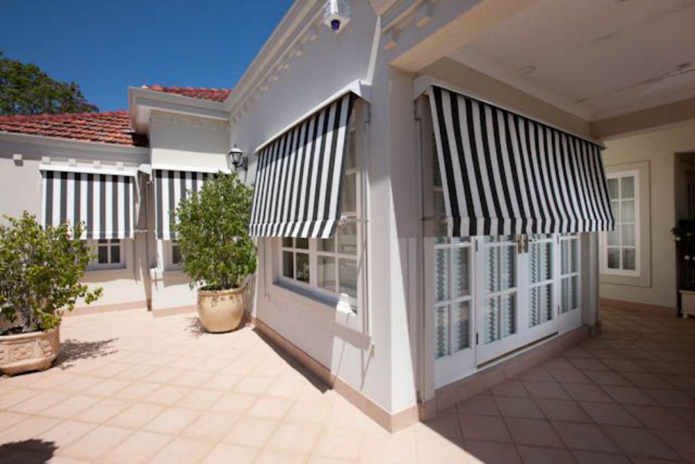 Striped Window Awnings in Perth