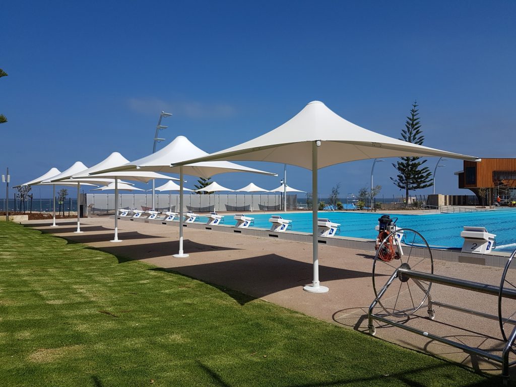 Kenlow Perth Heavy Duty Umbrellas at Scarborough Beach Pool