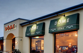 Commercial retractable awnings at Dome Geraldton by Kenlow Perth